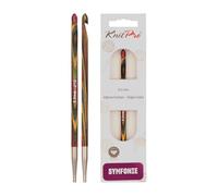 KnitPro KP20749 Symphonie Crochet Tunisian Knit Simple Fine Wood, Multicolor, 6.00 mm
