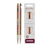 KnitPro KP20750 6.5 mm Symfonie Crochet Tunisian Single Ended Hooks, Multi-Color