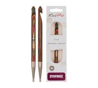 KnitPro Tunisian Crochet Hook, Wood, Multicoloured, 9mm