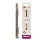 KnitPro KP20726 4-4.5 mm Symfonie Crochet Double Ended Hooks, Multi-Color