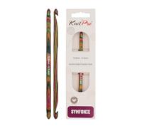 KnitPro KP20728 6 6.5 mm Symfonie Crochet Double Ended Hooks, Multi-Color