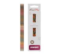 Knitpro Double Pointed Knitting Needle Set Symphony Wood, 15 cm, 2.25 mm, 6 Needles