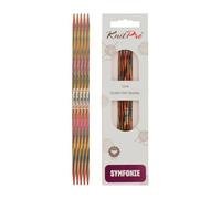 KnitPro Symfonie Double Pointed Knitting Needles Wooden 15cm 20cm All Sizes