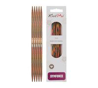 KnitPro Symfonie Double Pointed Needles 6" (15cm) | 4.50mm