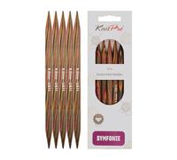 KnitPro Symfonie Double Pointed Needles 6" (15cm) | 8.00mm