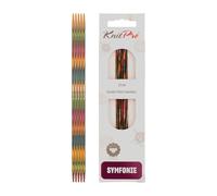 KnitPro Symfonie Double-Pointed Needles - 20 cm x 2.5 mm - Set of 5 - Multi-Color
