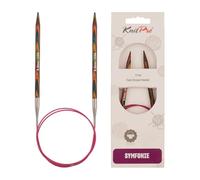 KnitPro KP20394 50 cm x 6 mm Symfonie Fixed Circular Needles, Multi-Color