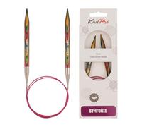 KnitPro 80 cm x 8 mm Symfonie Fixed Circular Needles, Multi-Color