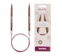 KnitPro Fixed Circular Needles Symfonie Wooden 47" (120cm) 6.50mm