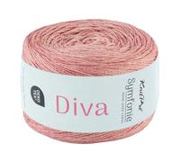 KnitPro Symfonie Lace Weight Hand Dyed Semi- Solid Yarn Ball | Extra Fine Merino Wool & Silk Blend for Knitting & Crocheting, Oeko-TEX Certified 780m, 100g | Diva Rose Copper