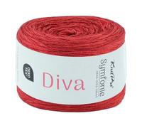 KnitPro Symfonie Lace Weight Hand Dyed Semi- Solid Yarn Ball | Extra Fine Merino Wool & Silk Blend for Knitting & Crocheting, Oeko-TEX Certified 780m, 100g | Diva Garnet