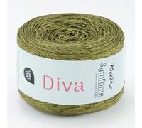 KnitPro Symfonie Lace Weight Hand Dyed Semi- Solid Yarn Ball | Extra Fine Merino Wool & Silk Blend for Knitting & Crocheting, Oeko-TEX Certified 780m, 100g | Diva Soft Jade