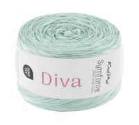 KnitPro Symfonie Lace Weight Hand Dyed Semi- Solid Yarn Ball | Extra Fine Merino Wool & Silk Blend for Knitting & Crocheting, Oeko-TEX Certified 780m, 100g | Diva Celadon