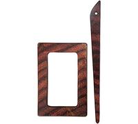 KnitPro Symfonie Wood Castor Shawl Pin/ Stick, Rose