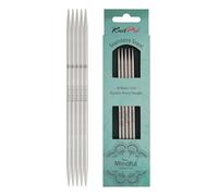 KnitPro - Mindful (15cm 3.75mm) Double-Pointed Needles - 1 Set, Silver