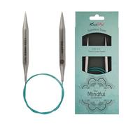 KnitPro 36067 Mindful 9.00mm English Teal 9mm Circular Knitting Needle 40cm