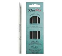 KnitPro Mindful Lace Interch. Tips 10cm 3.00mm - 3pcs, Zilver