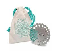 KnitPro The Mindful Collection Sterling Silver Plated Metal Needle Gauge, Teal