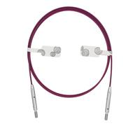 KnitPro Thin&Flex 360° Swivel Inter.Cable 40cm Purple - 1pc