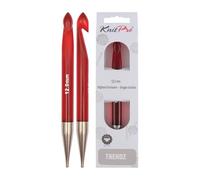 KNIT PRO KP51359 Trendz: Crochet Hook: Afghan/Tunisian: Single Ended: 12.00mm, 12mm, Red