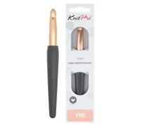 KnitPro Vybe Aluminum Crochet Hook with Rubberized Handle - 12.00mm