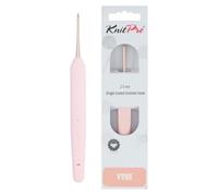 KnitPro Vybe Aluminum Crochet Hook with Rubberized Handle - 2.00mm