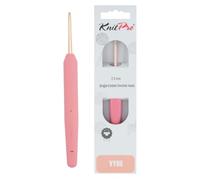 KnitPro Vybe Aluminum Crochet Hook with Rubberized Handle - 3.00mm