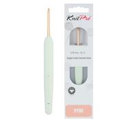 KnitPro Vybe Aluminum Crochet Hook with Rubberized Handle - 3.25mm