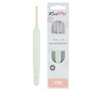 KnitPro Vybe Aluminum Crochet Hook with Rubberized Handle - 3.50mm