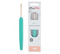 KnitPro Vybe Aluminum Crochet Hook with Rubberized Handle - 4.50mm