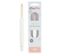 KnitPro Vybe Aluminum Crochet Hook with Rubberized Handle - 6.00mm