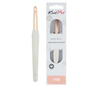 KnitPro Vybe Aluminum Crochet Hook with Rubberized Handle - 9.00mm