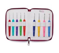 KnitPro Waves Crochet Hook Set, Symfonie Wooden Double-Ended (3.00-8.00mm) - Versatile for Creative Crocheting