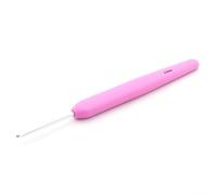 KnitPro Crochet Hooks Waves – 2.5mm Ergonomic Soft Handles, Rubber Grip for Arthritic Hands, Fuchsia