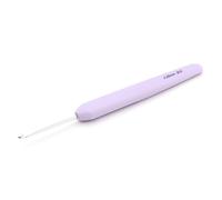 KnitPro Waves Crochet Hooks - 3.25mm Crochet Hook, Ergonomic Soft Handles, Soft Rubber Grip for Arthritic Hands, Light & Comfortable Crochet Needles for Knitting, Lavender Mist