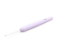KnitPro Waves Crochet Hooks - 3mm Crochet Hook, Ergonomic Soft Handles, Soft Rubber Grip for Arthritic Hands, Light & Comfortable Crochet Needles for Knitting, Berry Blush