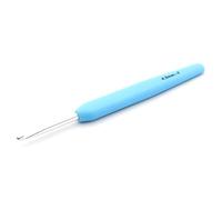 KnitPro Waves Crochet Hooks - 4.5mm Crochet Hook, Ergonomic Soft Handles, Soft Rubber Grip for Arthritic Hands, Light & Comfortable Crochet Needles for Knitting, Sky Blue