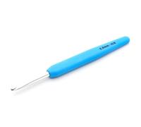 KnitPro Waves Crochet Hooks - 5mm Crochet Hook, Ergonomic Soft Handles, Soft Rubber Grip for Arthritic Hands, Light & Comfortable Crochet Needles for Knitting, Cornflower Blue