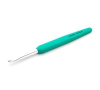 KnitPro Waves Crochet Hooks - 6.5mm Crochet Hook, Ergonomic Soft Handles, Soft Rubber Grip for Arthritic Hands, Light & Comfortable Crochet Needles for Knitting, Aquamarine Haze