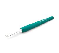 KnitPro Waves Crochet Hooks - 8mm Crochet Hook, Ergonomic Soft Handles, Soft Rubber Grip for Arthritic Hands, Light & Comfortable Crochet Needles for Knitting, Deep Sea Teal
