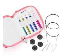 KnitPro Zing Aluminium Metal Starter Interchangeable Knitting Needle Set 5" / 4"