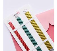 KnitPro Zing Aluminium Starter / Deluxe DPN Double Pointed Knitting Needle Set