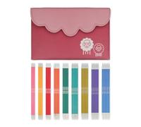 KnitPro Zing Double Pointed Needle Set - 9 x 15cm Double Ended Knitting Pin Sets of 5 Zing Deluxe Set for Beginners, Professionals & Gift Set