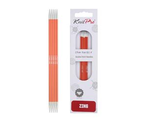 KnitPro Zing Double Pointed Needles 6" (15cm) | 2.75mm