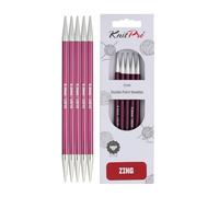 KnitPro Double Pointed Needles Zing - 6" (15 cm) 6.00 mm - Set of 5, Multicolor