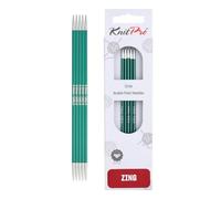Knit Pro KP47035 Zing: Double Ended Knitting Pins: 20cm x 3.00mm, 3mm, Green