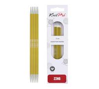 Knit Pro KP47037 Zing: Double Ended Knitting Pins: 20cm x 3.50mm, Green