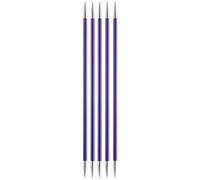 KnitPro Zing: Double Ended Knitting Pins: 20cm x 3.75mm, 3.75mm, Purple