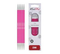 KnitPro Zing Double Pointed Needles 8" (20cm) | 5.00mm
