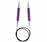 KnitPro Zing Fixed Circular Knitting Needles Aluminium 60cm - Sizes 2mm-12mm